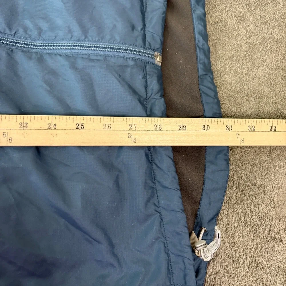 The North Face Jacket Mens XXL Blue Windbreaker Fleece Lined Full Zip Outdoor